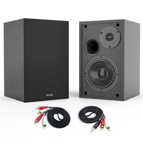 BESTISAN front view pair showing compact speakers and balanced stereo imaging benefit
