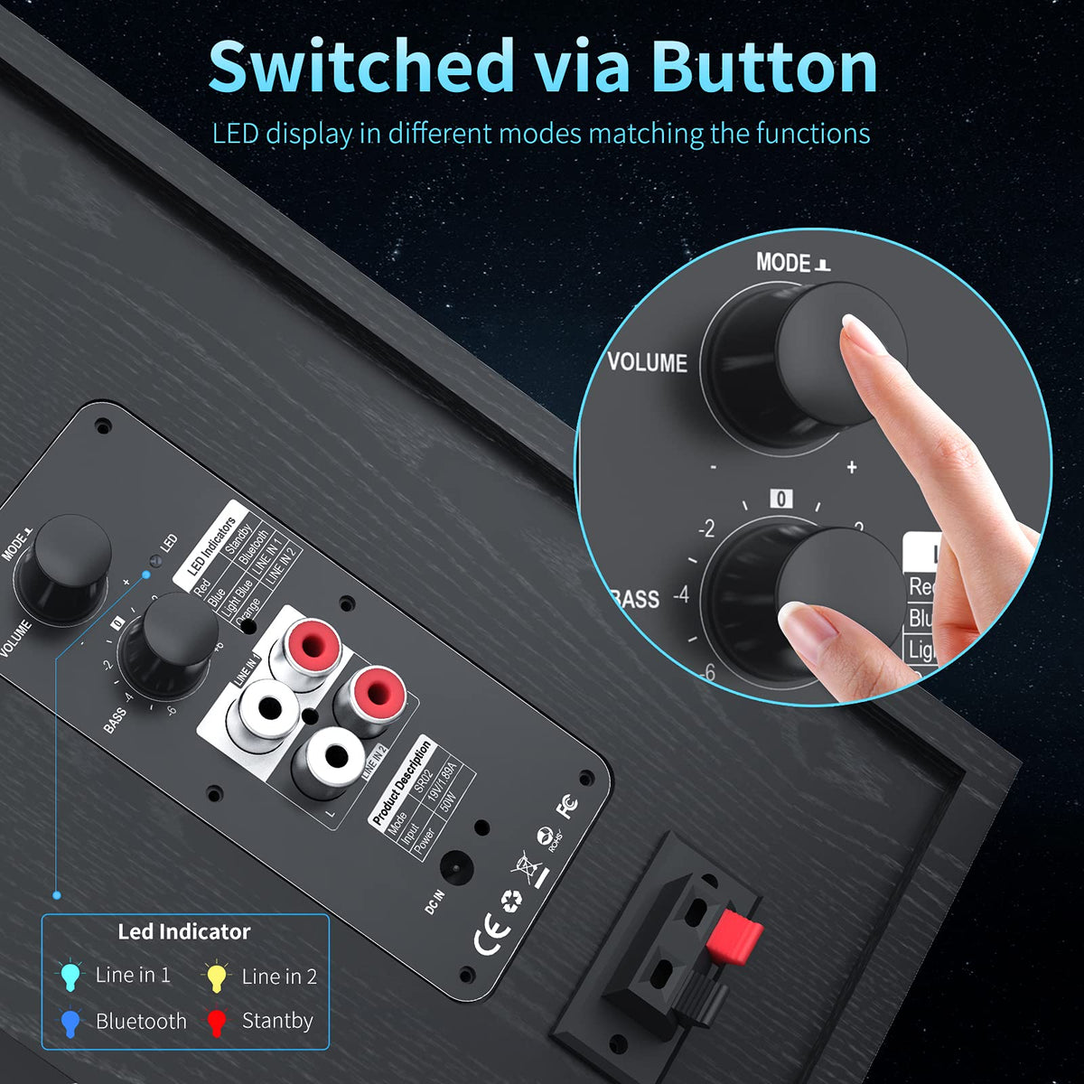 BESTISAN on desk in use streaming wirelessly to show Bluetooth convenience benefit