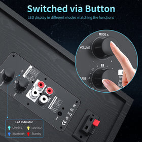 BESTISAN on desk in use streaming wirelessly to show Bluetooth convenience benefit