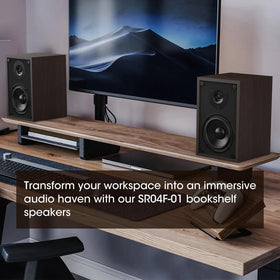 BESTISAN living room setup showing balanced, room-filling sound.
