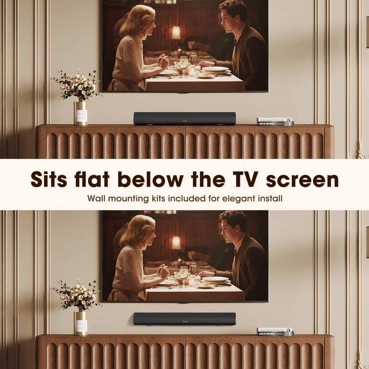 Bestisan soundbar DSP inside emphasizes balanced sound and reduced distortion