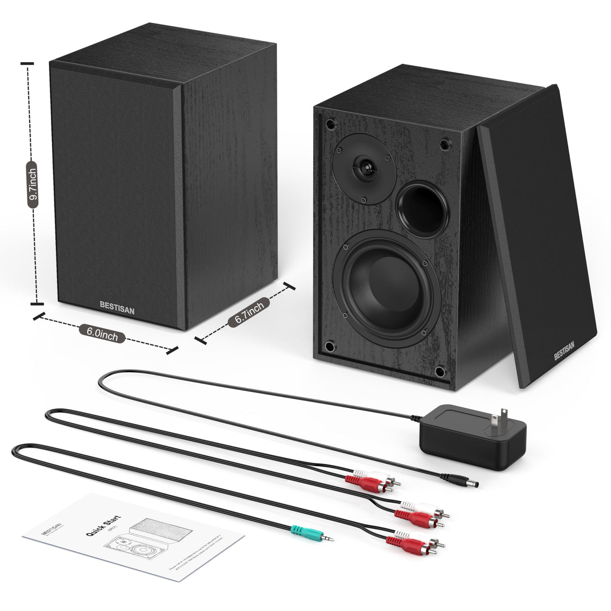 BESTISAN SR02-01 accessories included for quick setup and enjoyment.