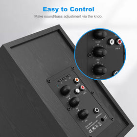 BESTISAN SR02-01 tweeter-dome close-up shows crisp high frequencies for detail.