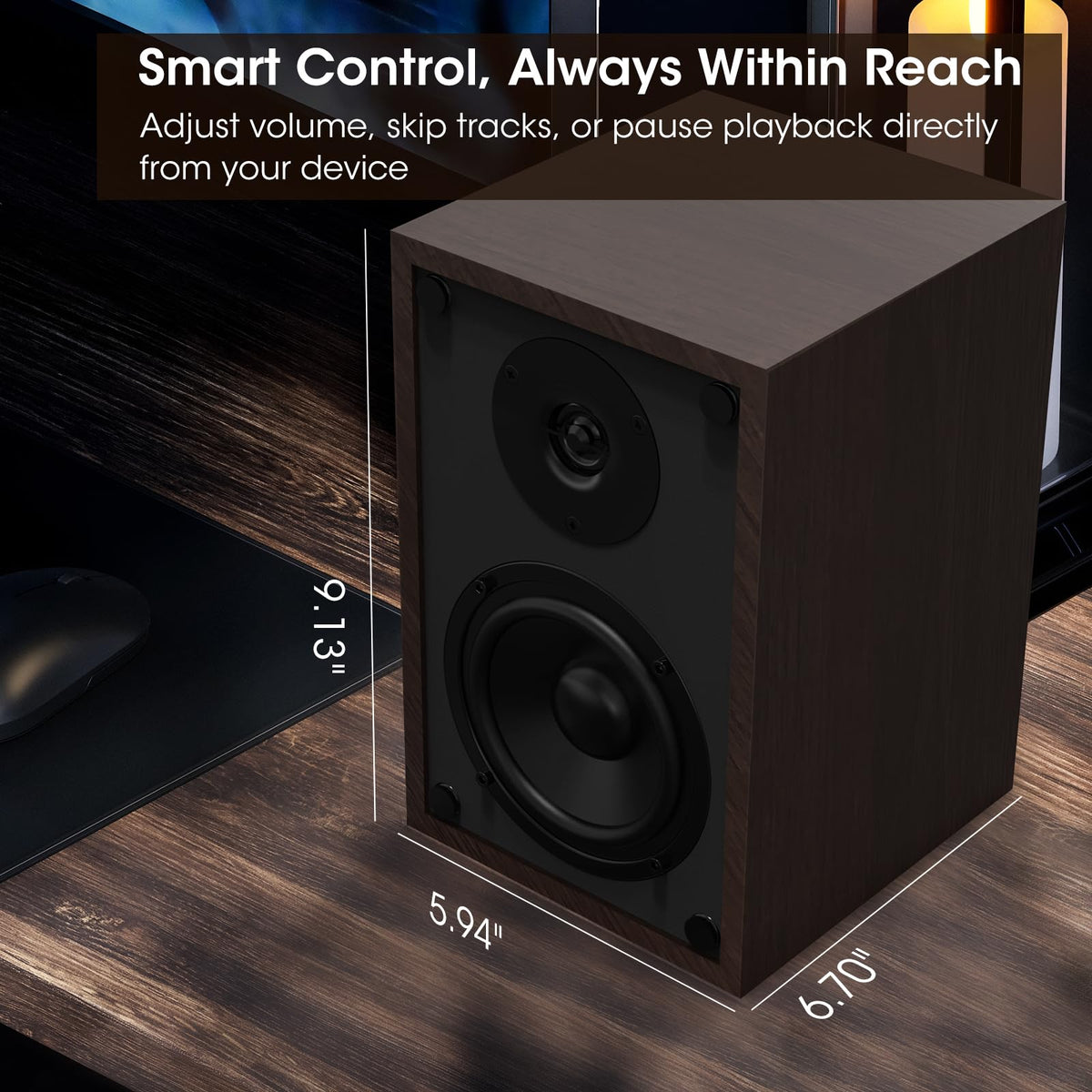 BESTISAN sub out bass for deeper, cinema-like experience.