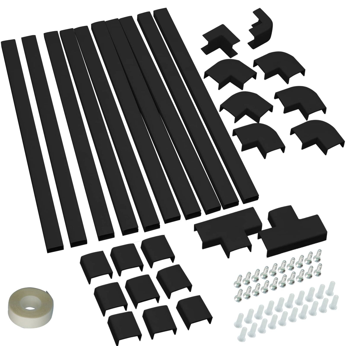 Bestong adhesive tape and screws support easy setup