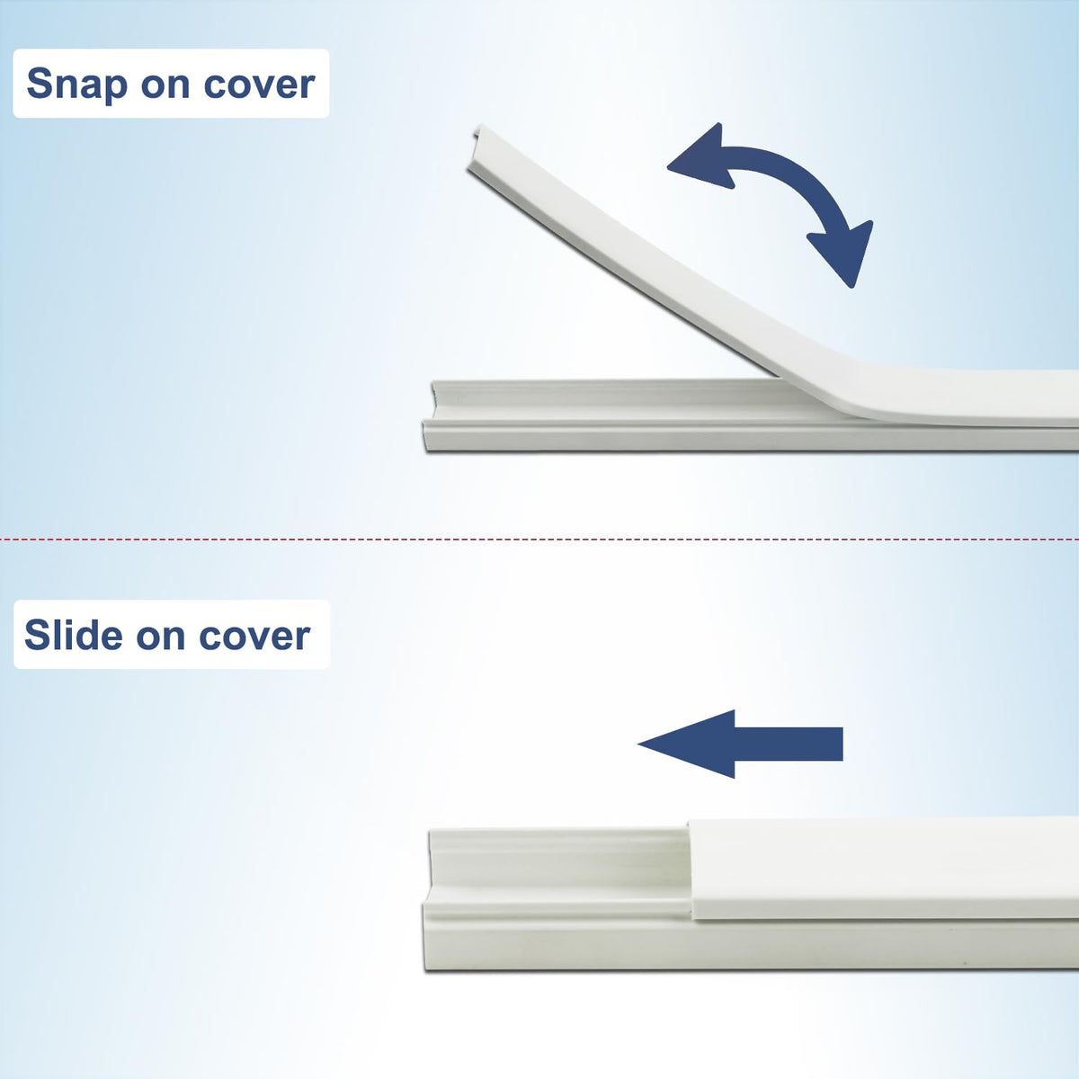 Bestong cable hider finish on wall demonstrates sleek, minimal look with kid-safe cords.