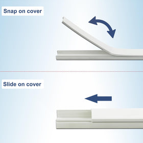 Bestong cable hider finish on wall demonstrates sleek, minimal look with kid-safe cords.