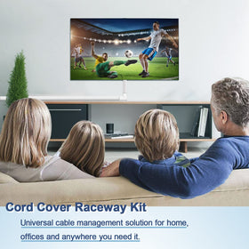 Bestong Cord Cover cut-to-size feature for precise fitting around furniture