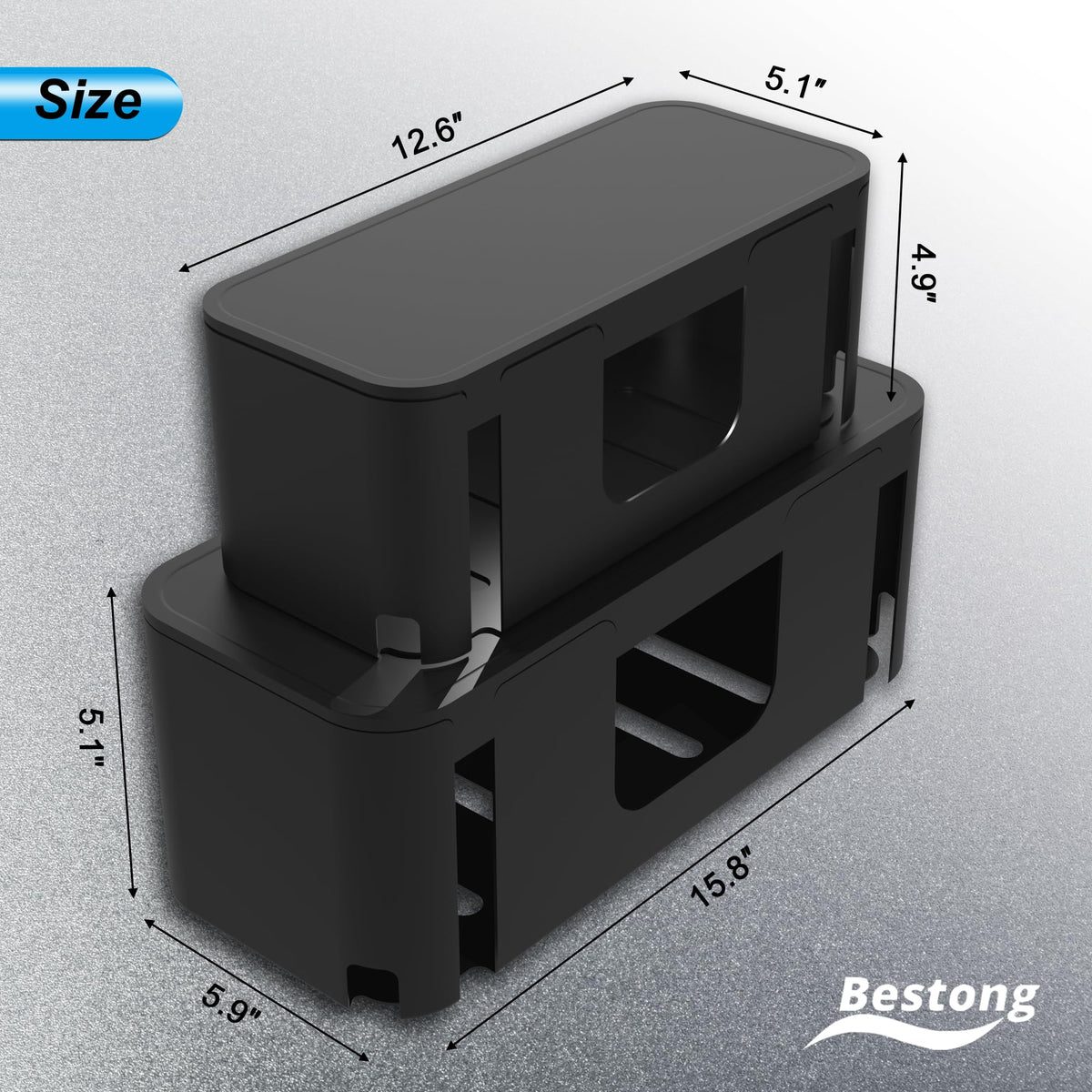 Bestong Home Office Cable Organizer helps reclaim floor space and tidy desks