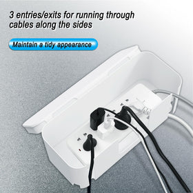 Bestong Power Strip Cover Box two pack white blends with modern home decor