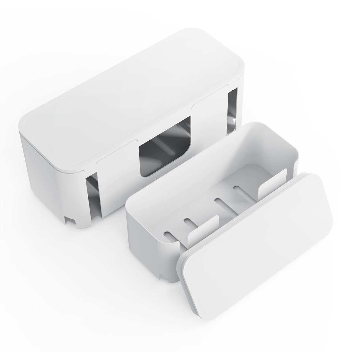 Bestong Power Strip Cover Box wide dimensions hide a long surge protector under a TV
