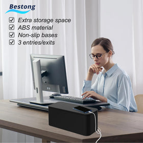 Bestong Power Strip Organizer lid storage for phones and small accessories