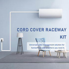Bestong TV wall setup with cable hider concealing cords for a tidy living room.