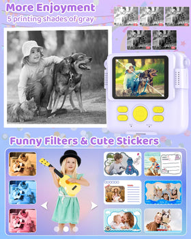 BESTOONE 1080p video and 8MP photos capture clear moments from a kid's perspective.