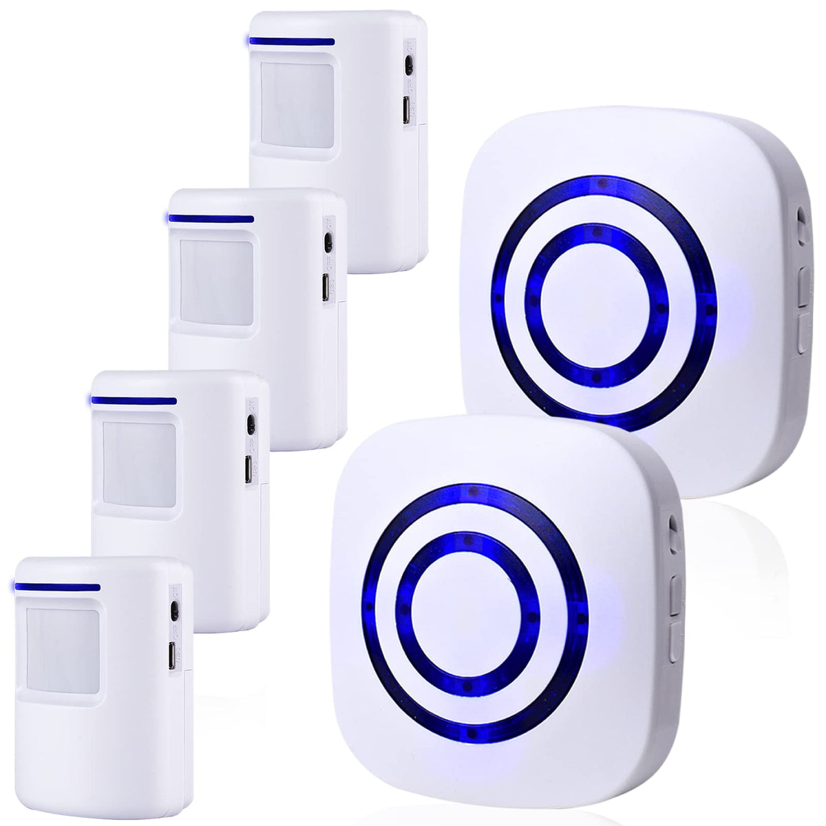 BESTOONE front view showing receivers and detectors for clear home coverage