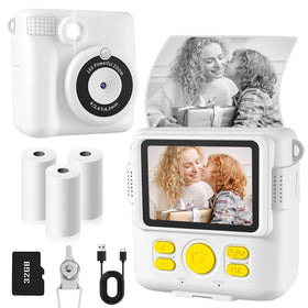 BESTOONE instant print camera for kids, front view to spark creativity.