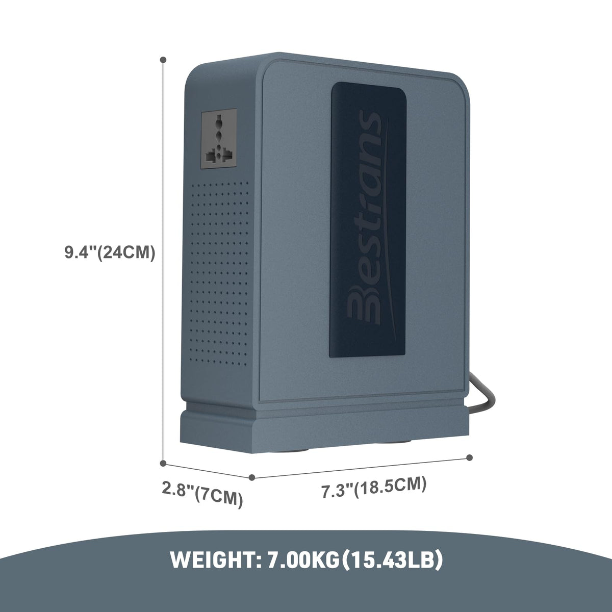 BESTRANS 3000W unit connected to two 220V devices safely