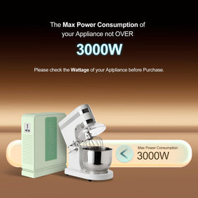 BESTRANS 3000W transformer outlets in use for dual 220V devices