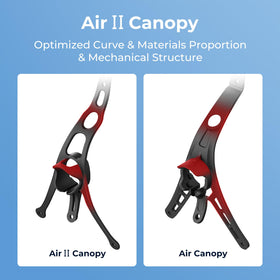 BETAFPV Air II canopy transparent orange boosts contrast and camera protection during fast flights.