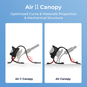 BETAFPV Air II canopy transparent purple increases visibility and easy color coding.