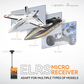 BETAFPV ELRS Micro Receiver antenna IPEX MHF ensures strong signal.