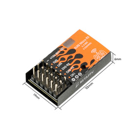 ELRS Micro Receiver provides five PWM outputs for versatile control.