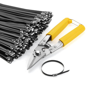BethTie 11.8-inch stainless steel cable tie for durable outdoor fastening