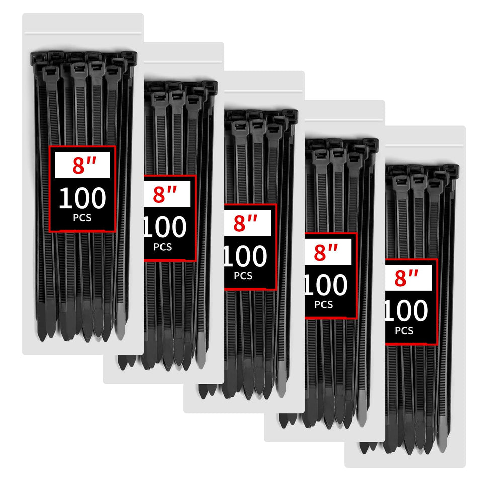 BethTie front packaging showing 500-pack and assorted lengths, easy identification and storage