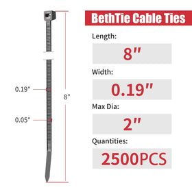 BethTie used behind TV for cable management offering tidy, safe cord organization