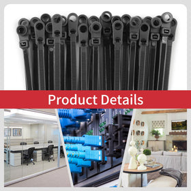 BethTie wall-mount screw-hole zip tie for quick installations