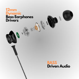 Betron BS10 in-ear design delivers noise isolation for focused listening.