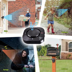 Betterlink sensor detection zone diagram showing 30-foot range for reliable alerts