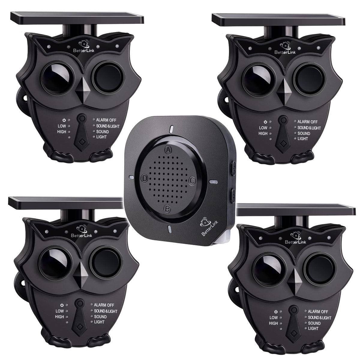 Betterlink solar driveway alarm sensor outdoors provides reliable motion detection.
