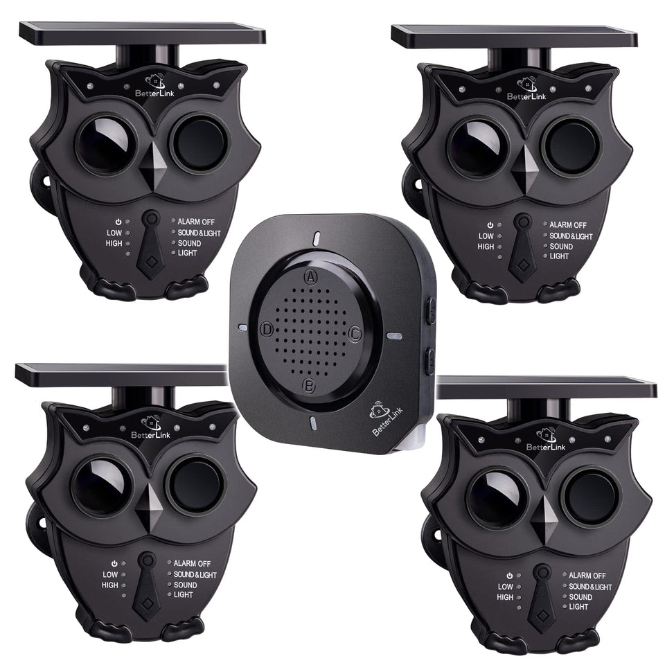 Betterlink solar driveway alarm sensor outdoors provides reliable motion detection.