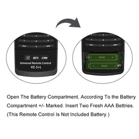 Betterqualityremote infrared range reaches across the room for responsive TV control.