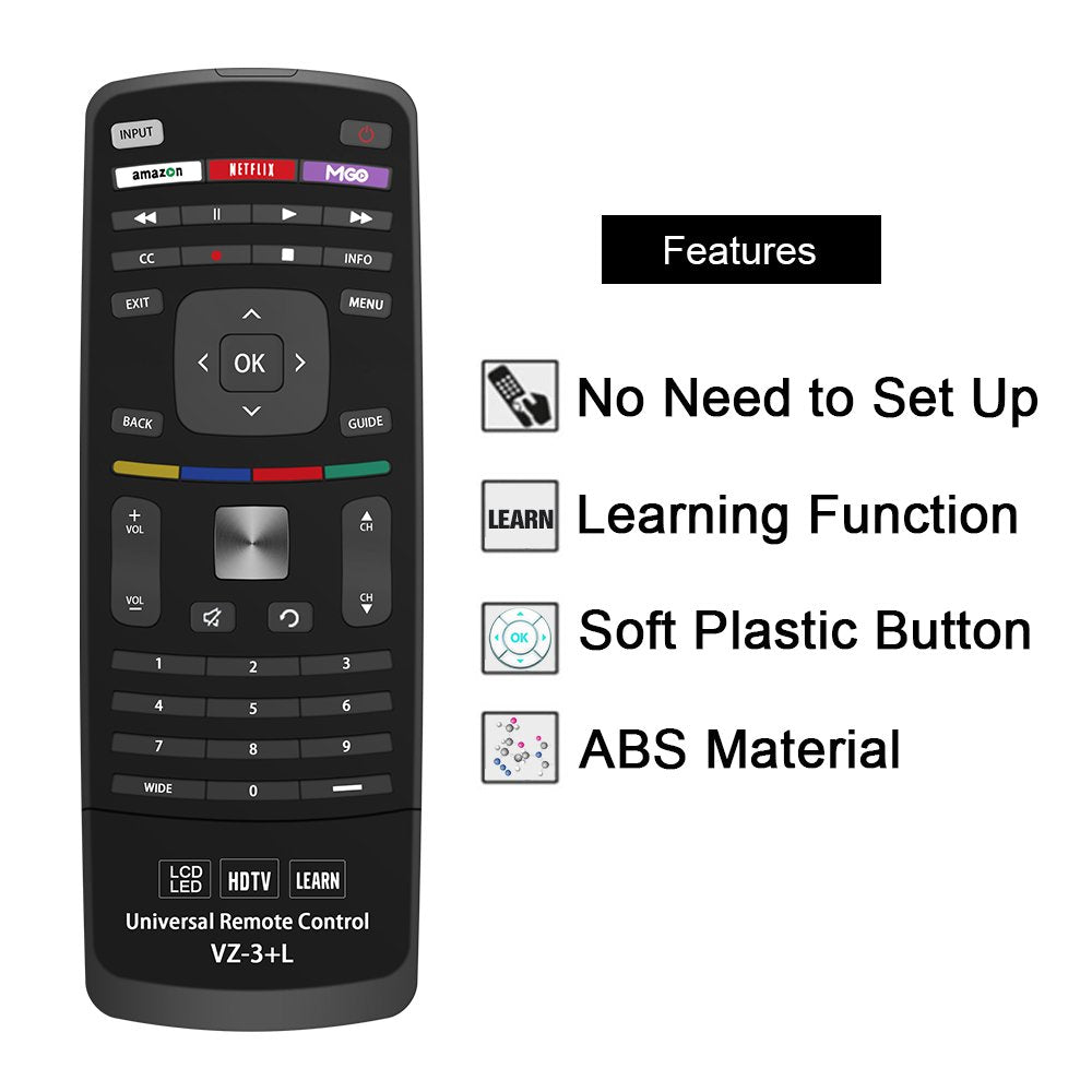 Betterqualityremote out-of-box setup demonstrates plug-and-play ease with Vizio TVs.