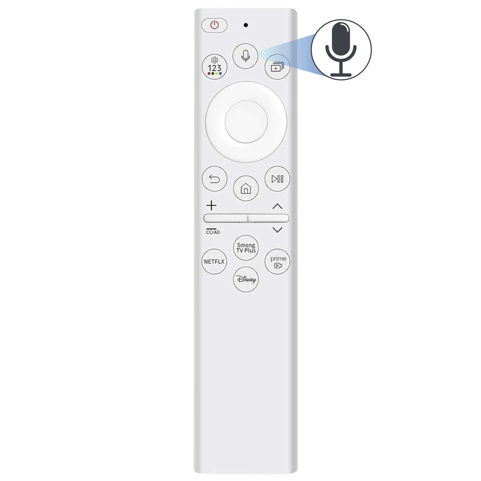 Betterqualityremote Samsung Frame remote front view demonstrates ergonomic design for easy navigation.