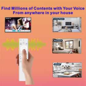 Betterqualityremote Samsung Frame remote with voice control enabling hands-free search.