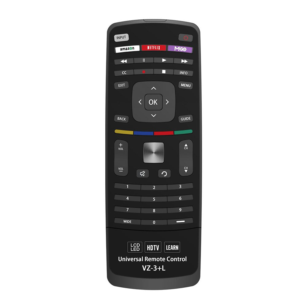 Betterqualityremote Vizio remote setup in hand shows quick pairing with Vizio TVs.