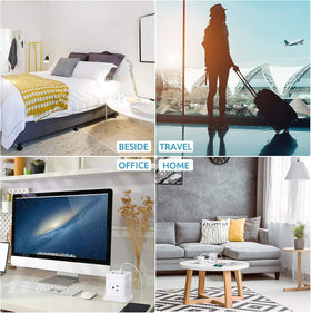 BEVA Power Strip USB fireproof housing and copper cable for durability