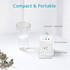 BEVA Power Strip USB safety features protect outlets and connected electronics