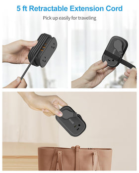 BEVA 6-in-1 design with two outlets and three USB ports for multiple devices