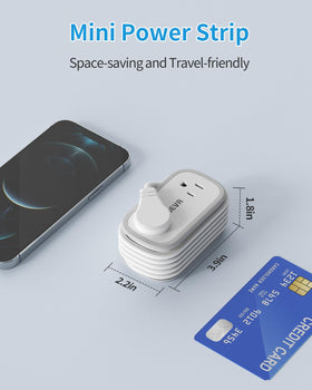 BEVA Travel Power Strip six-in-one ports lets multiple devices charge from one outlet.