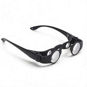 Bewinner front view of 8X binocular glasses showing compact wearable design and clear optics