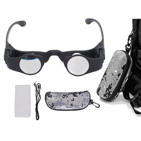 Bewinner glasses in use at a concert showing stage detail and audience visibility