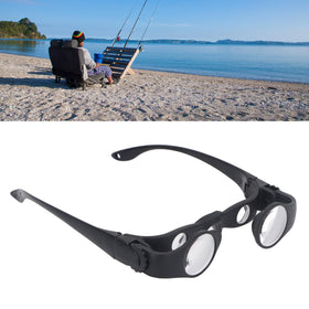 Bewinner polarized lens set with holder showing glare reduction options for water