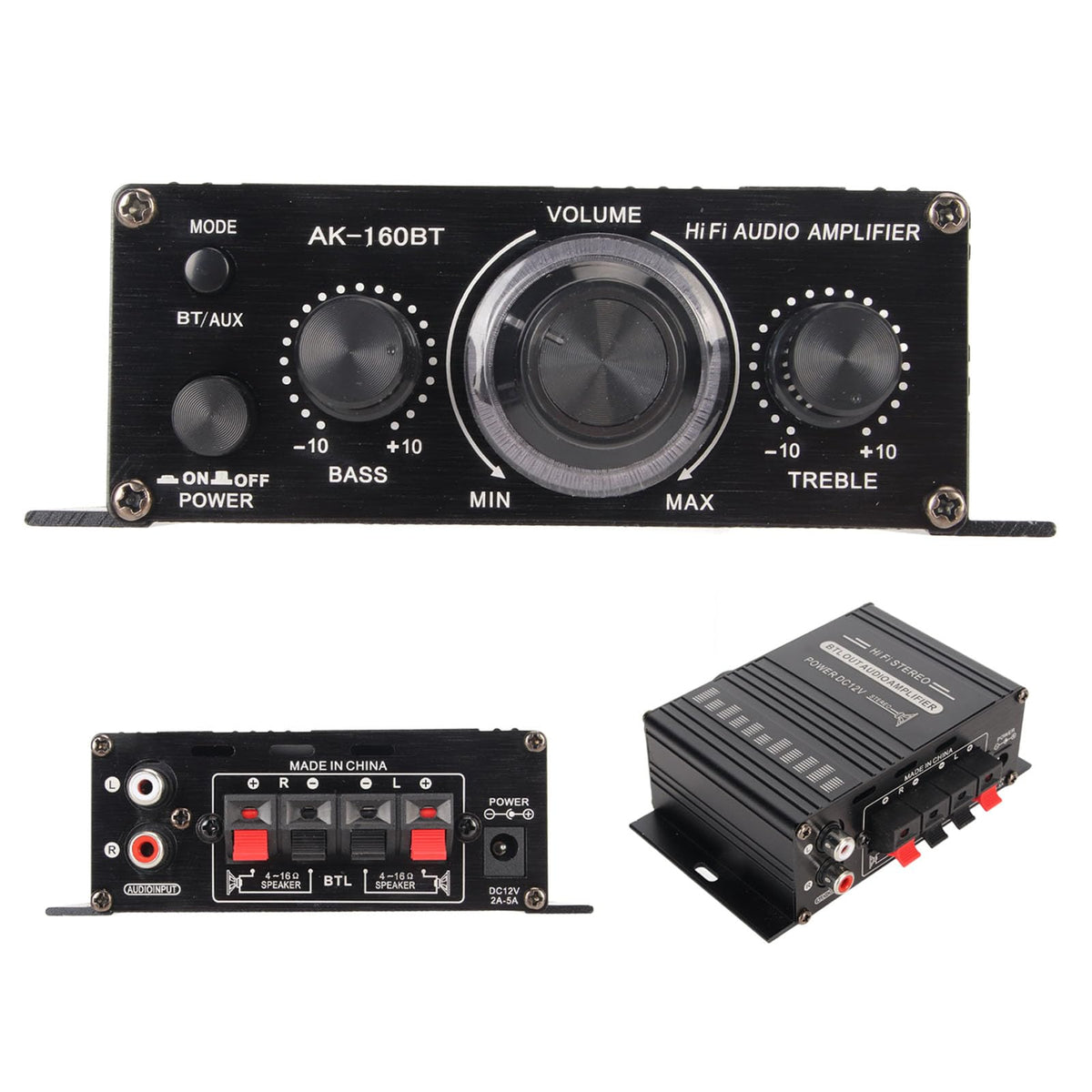Bewinner AK-160BT speaker connections showing versatile compatibility