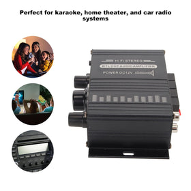 Bewinner AK-160BT top view highlights compact mini amplifier footprint