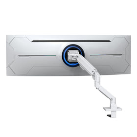 BEWISER heavy-duty monitor arm supports 34-49 inch screens for flexible viewing.