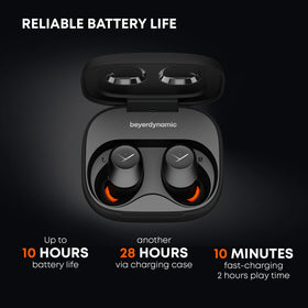 Beyerdynamic Amiron 300 10-hour playback for extended listening.